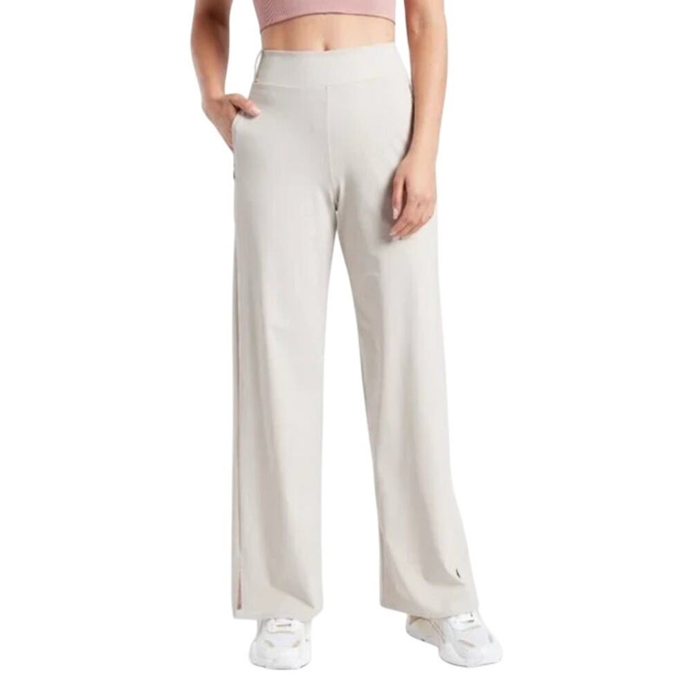 Athleta Beige Cosmic Pants High Rise Wide Leg Pull On Plus Size 24 Athleisure